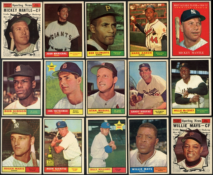 1961 Topps Near Complete (584/589) Mid to Higher Grade