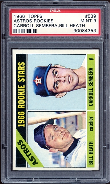 1966 Topps #539 Astros Rookies PSA 9 MINT