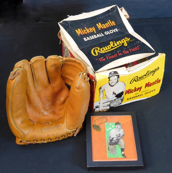1950s Rawlings Mickey Mantle MM5 Comet Glove with Box and Scarce Glove Tag