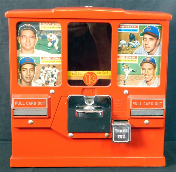 1950s Original High Grade Baseball Card Vending Machine