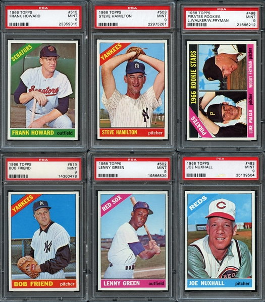 1966 Topps 30 Card Group All PSA MINT 9 (475-522)