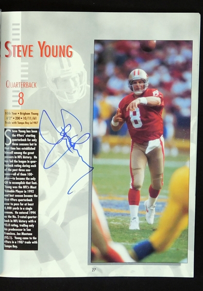 1994 San Francisco 49ers Super Bowl Champions Multi-Signed Yearbook with (69) Signatures Featuring Steve Young JSA