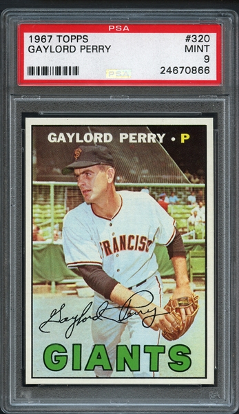 1967 Topps #320 Gaylord Perry PSA 9 MINT