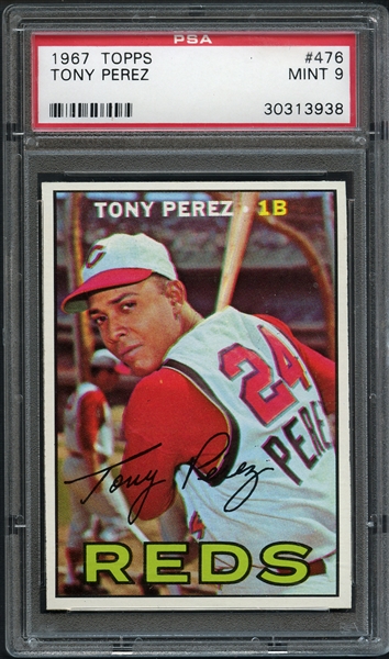 1967 Topps #476 Tony Perez PSA 9 MINT