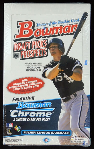 2009 Bowman Draft Picks and Prospects Full Unopened Wax Box-Possible Mike Trout Rookie Auto