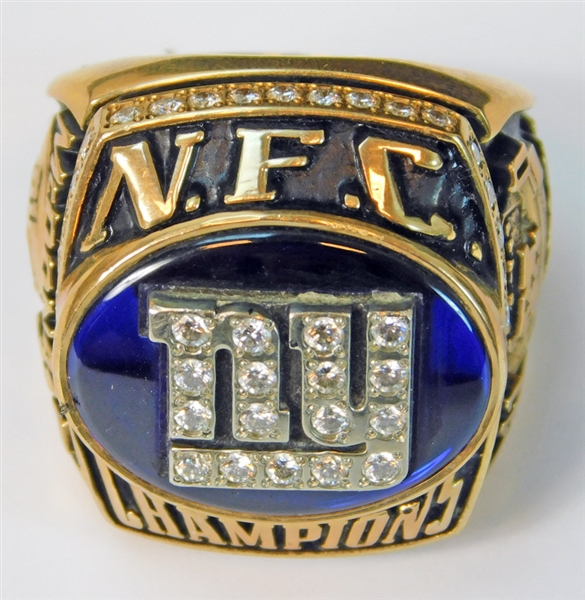 2000 New York Giants 14K Gold and Diamond NFC Championship Ring
