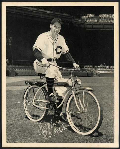 1940s Roadmaster Bicycles Bob Feller Photo Premium w/ Original Mailer