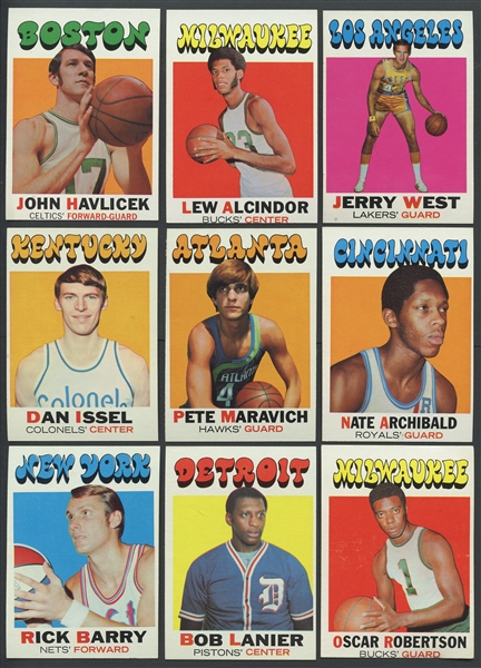 1971 Topps Basketball High Grade Complete Set