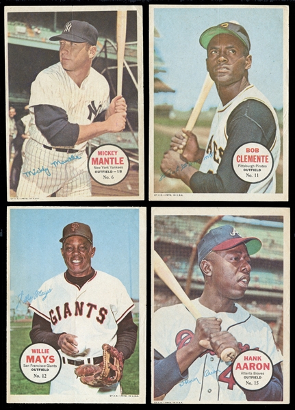 1967 Topps Pin-Ups Near Complete Set (25/32) with Mantle