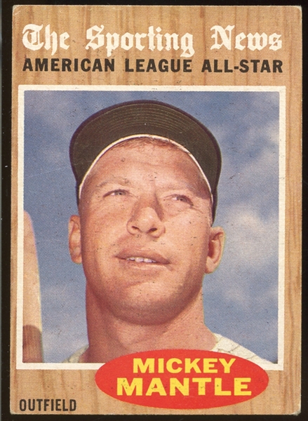 1962 Topps #471 Mickey Mantle All Star