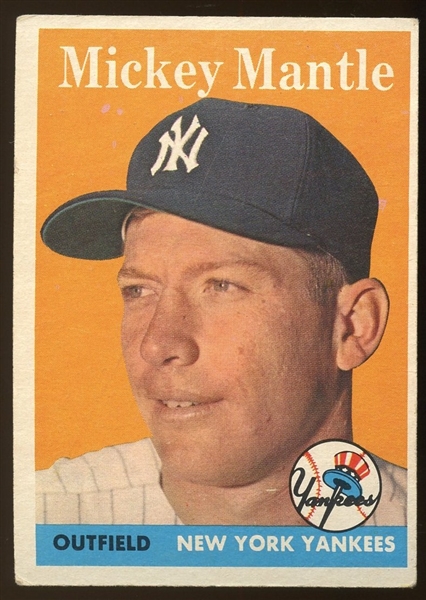 1958 Topps #150 Mickey Mantle 