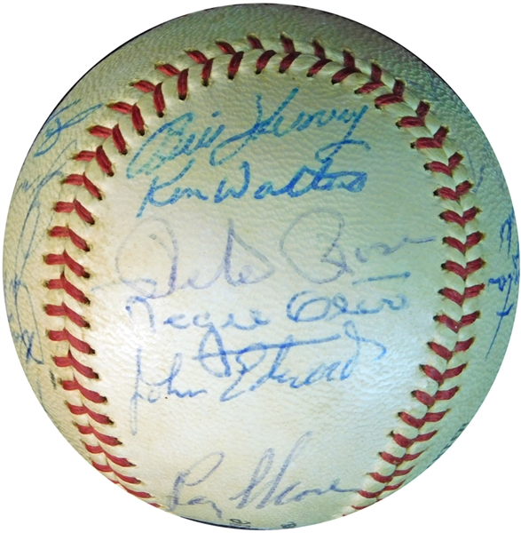 1963 Cincinnati Reds Team-Signed ONL (Giles) Ball with (21) Signatures Featuring a Rookie Pete Rose JSA