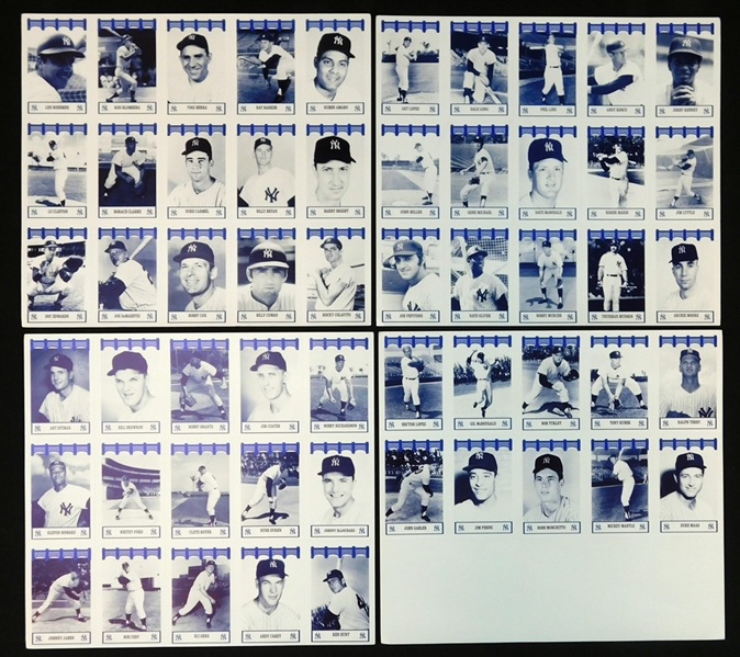 1992 Nobody Beats the Wiz Yankees of the 60s Complete 10-Sheet Set