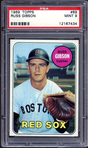 1969 Topps #89 Russ Gibson PSA 9 MINT