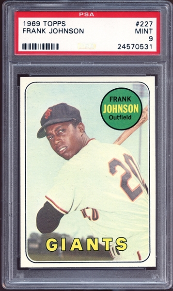 1969 Topps #227 Frank Johnson PSA 9 MINT