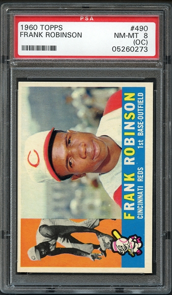 1960 Topps #490 Frank Robinson PSA 8 NM-MT (OC)
