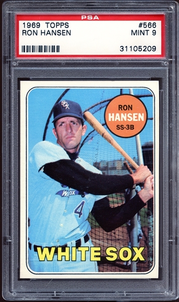 1969 Topps #566 Ron Hansen PSA 9 MINT
