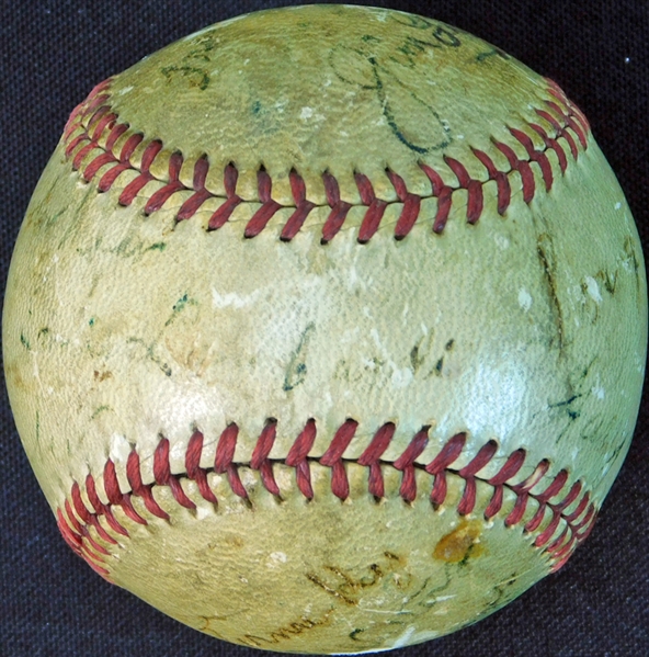 1941 Cincinnati Reds Multi-Signed Baseball with (10) Signatures JSA