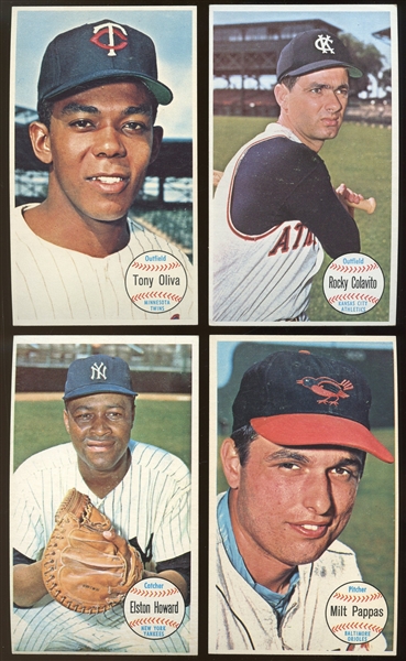 1964 Topps Giants Lot of (4) Howard, Oliva, Pappas, Colavito