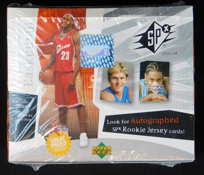 2003-04 Upper Deck SPx Basketball Unopened Hobby Box