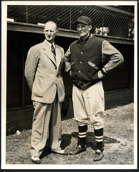 1940s Herb Pennock and Frank Shellenback Boston Red Sox Type I Original Photograph PSA/DNA