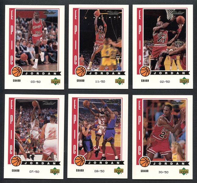 1999-00 Upper Deck Retro Epic Michael Jordan Complete Set of (10)