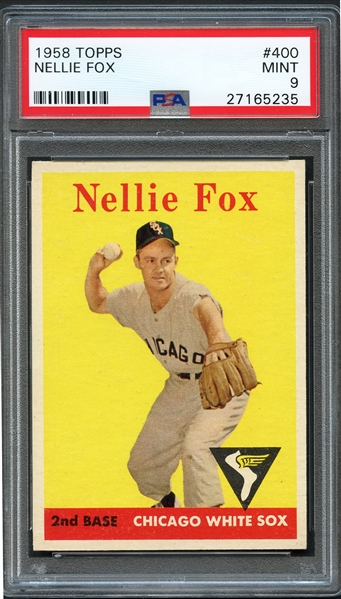 1958 Topps #400 Nellie Fox PSA 9 MINT