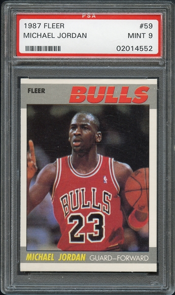 1987 Fleer #59 Michael Jordan PSA 9 MINT
