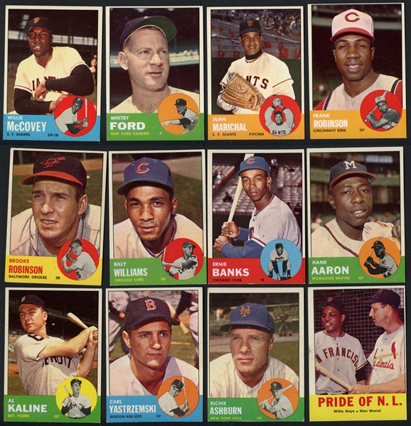 1963 Topps Group of Almost (500) w/ HOFers