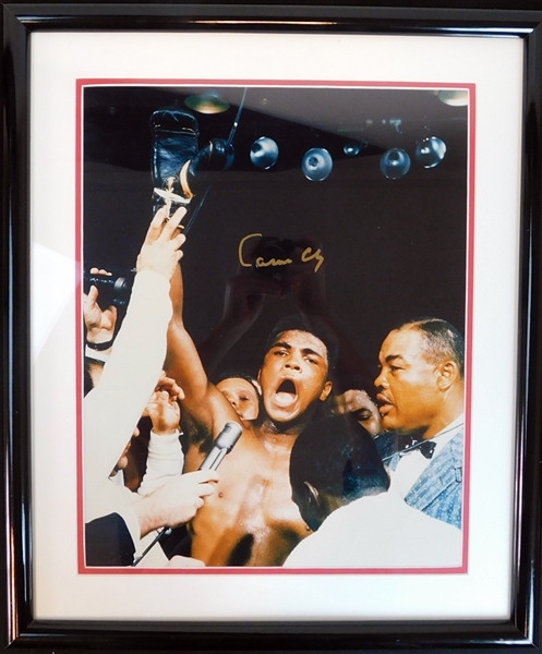 Cassius Clay Signed 16x20 Color Photograph JSA