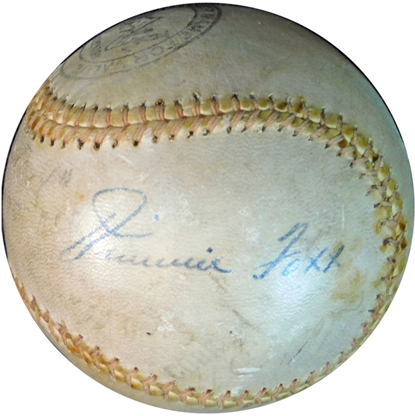 Jimmie Foxx Signed Baseball with Others JSA