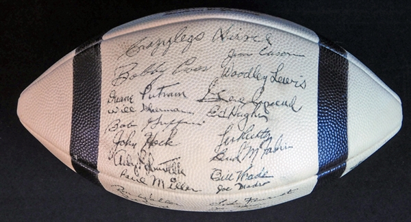 1955 Los Angeles Rams Team-Signed Football with (36) Signatures Including Hirsch, Fears, van Brocklin, Etc. JSA