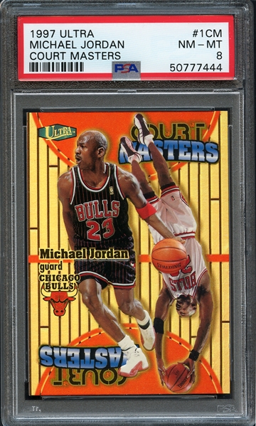 1997 Ultra #1CM Michael Jordan Court Masters PSA 8 NM-MT