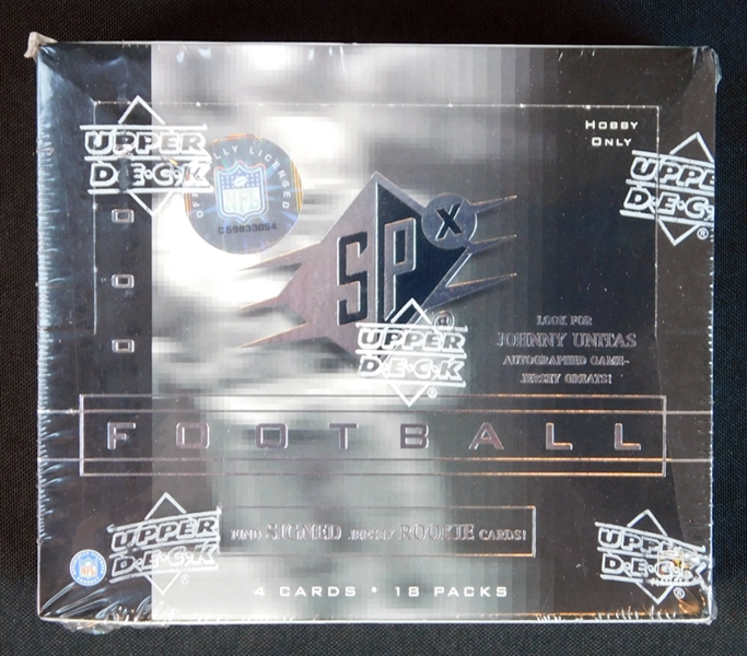 2000 Upper Deck SPx Football Unopened Hobby Box (Possible Tom Brady RC) 