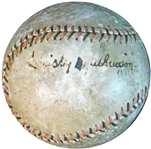 Christy Mathewson Single-Signed ONL Baseball- Fresh To The Hobby JSA