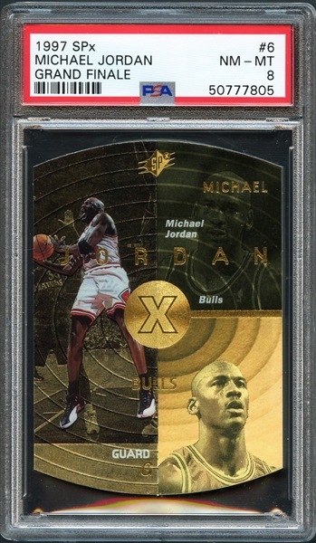 1997 SPx #5 Michael Jordan Grand Finale PSA 8 NM-MT