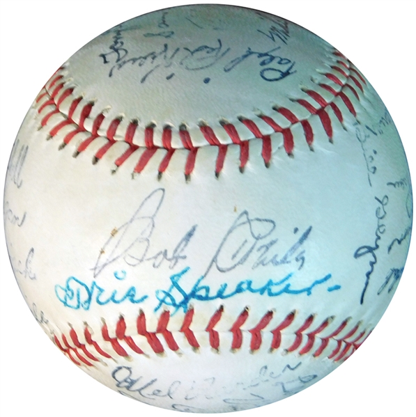 Tris Speaker Signed Ball That is Technically a Single-Signed Ball JSA