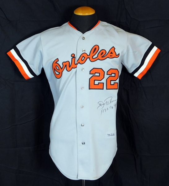1973 Jim Palmer Baltimore Orioles Game-Used and Signed Road Jersey from Cy Young Season Sports Investors Authentication-JSA