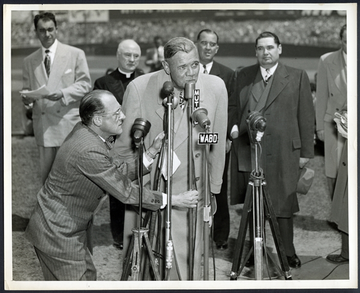 1948 Babe Ruth at Yankee Stadium Type I Original Photograph PSA/DNA