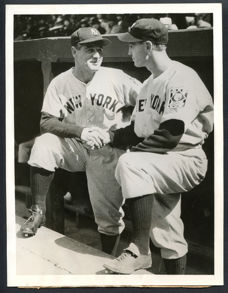 Lou Gehrig and Babe Dahlgren Type I Original Photograph PSA/DNA