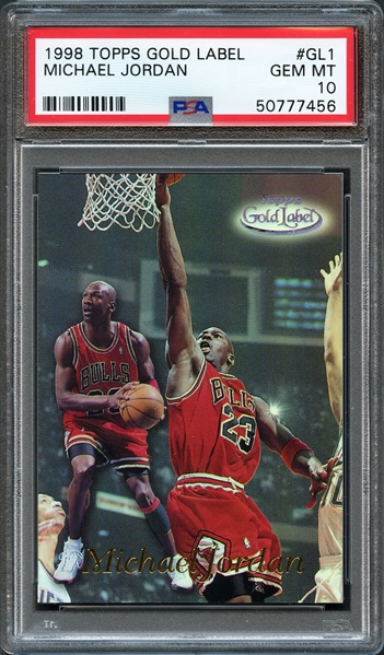 1998 Topps Gold Label #GL1 Michael Jordan PSA 10 GEM MT
