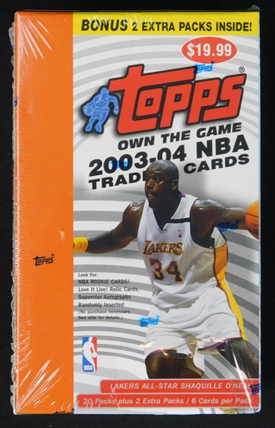 2003-04 Topps Own the Game Basketball Unopened Retail Box