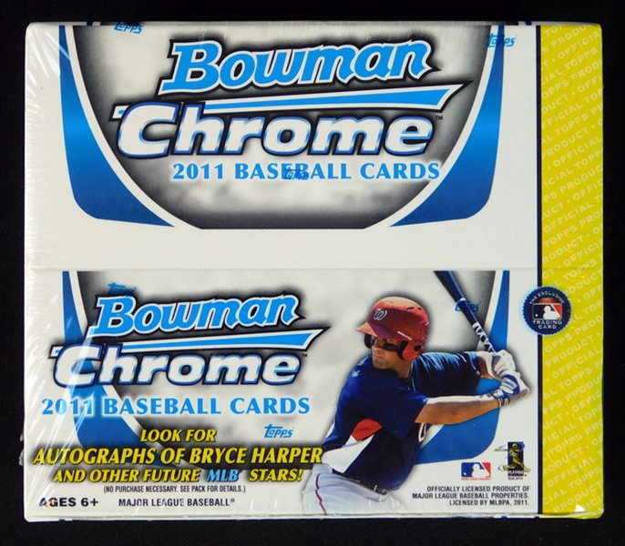 2011 Bowman Chrome Baseball Unopened Retail Box