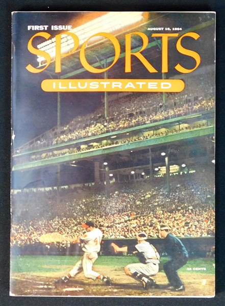 1954 Sports Illustrated First Issue with 1954 Topps Paper Cards