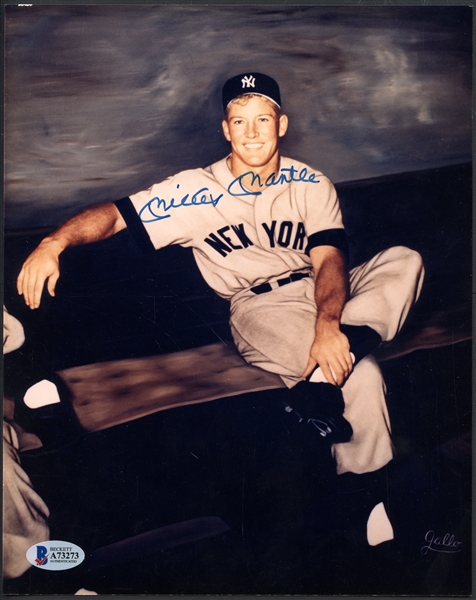 Mickey Mantle Signed Photo - BAS