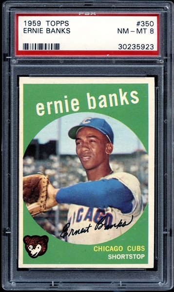 1959 Topps #350 Ernie Banks PSA 8 NM/MT