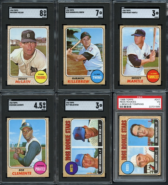 1968 Topps Complete Set w/ Graded