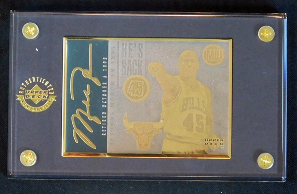 1996 Upper Deck 24 Karat Gold Michael Jordan 1795/2345