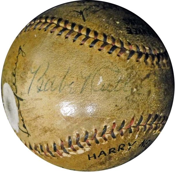 1932 World Series Ball Signed by Babe Ruth, Lou Gehrig, John McGraw, Joe McCarthy, Etc JSA.
