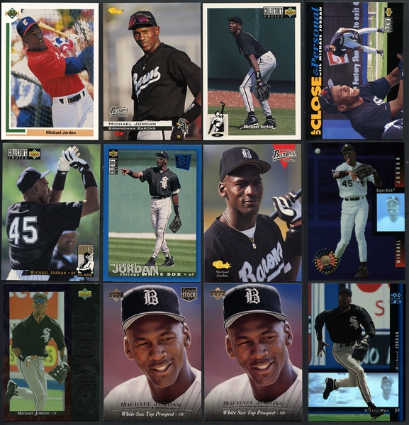 1991-1995 Michael Jordan Baseball Lot of (17) Cards Including PSA 10